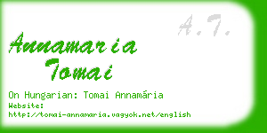 annamaria tomai business card